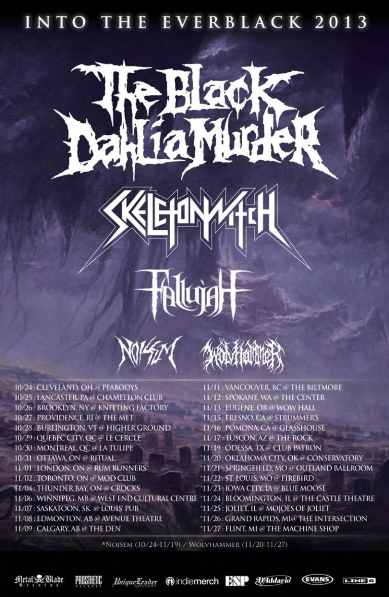 SKELETONWITCH Announces Tour With THE BLACK DAHLIA MURDER