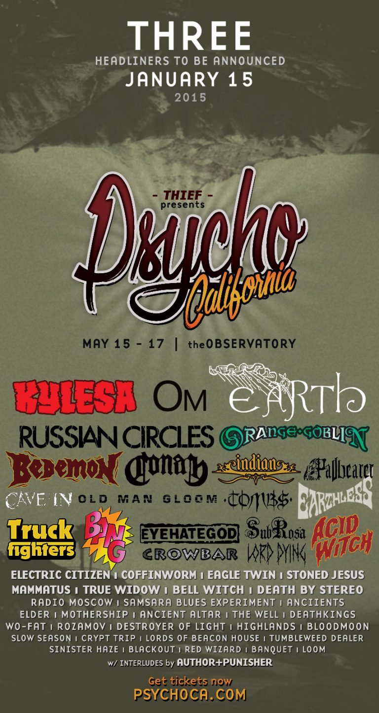 Psycho California Festival Announces Lineup