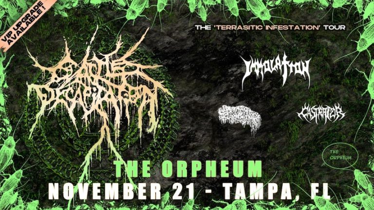 Cattle Decapitation / Immolation / Sanguisugabogg / Castrator – November 21, 2023 – The Orpheum, Tampa, FL